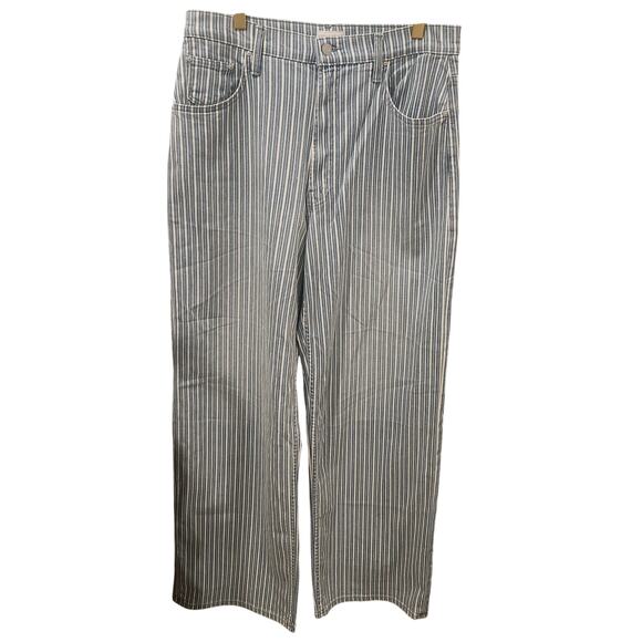 NEW Mother high-waisted spinner zip skimp lined up wide-leg jeans size 30 - Picture 4 of 8